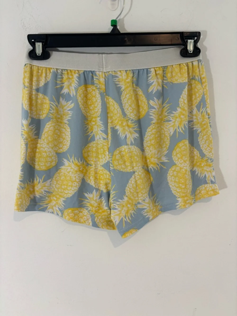Echo Sleepwear Women Small Pineapple Print Button Up Top and Short Set Pajamas